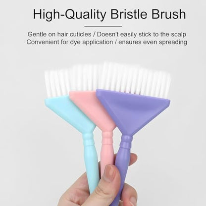 Classic Hair Dye Brush Set: 4 Multi-Use Tint Brushes for Salon-Quality Coloring - Perfect for Highlights, Balayage, and More