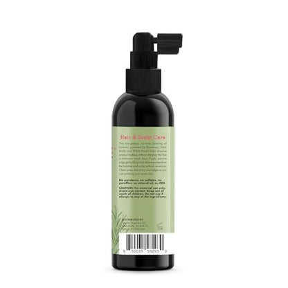 Mielle Organics Rosemary & Mint Scalp & Edge Cleansing Hair Oil - No-Rinse Scalp Cleanser for Product Build Up, Prolongs Hairstyles Between Wash Days & Encourages Longer, Healthier Hair (4 Oz)