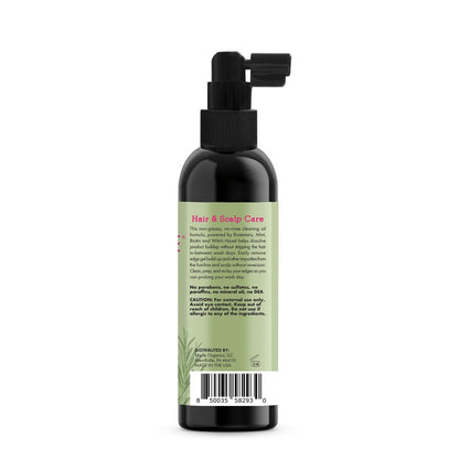 Mielle Organics Rosemary & Mint Scalp & Edge Cleansing Hair Oil - No-Rinse Scalp Cleanser for Product Build Up, Prolongs Hairstyles Between Wash Days & Encourages Longer, Healthier Hair (4 Oz)