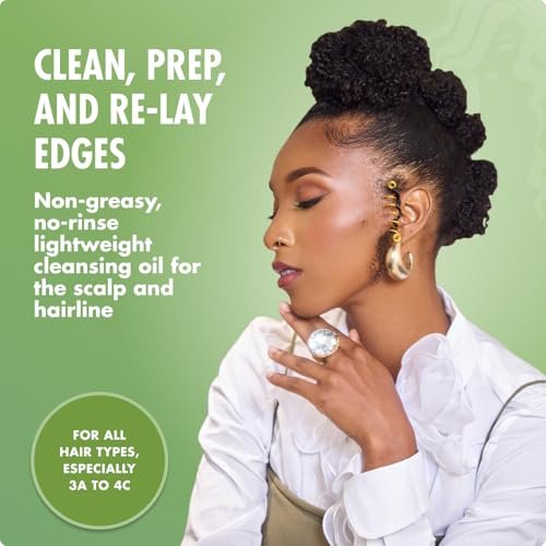 Mielle Organics Rosemary & Mint Scalp & Edge Cleansing Hair Oil - No-Rinse Scalp Cleanser for Product Build Up, Prolongs Hairstyles Between Wash Days & Encourages Longer, Healthier Hair (4 Oz) - görsel 3