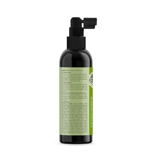 Mielle Organics Rosemary & Mint Scalp & Edge Cleansing Hair Oil - No-Rinse Scalp Cleanser for Product Build Up, Prolongs Hairstyles Between Wash Days & Encourages Longer, Healthier Hair (4 Oz) - görsel 13
