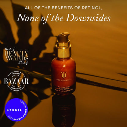 True Botanicals Phyto Retinol Sleep Serum | Nightly Anti-Aging Serum | Retinol Alternative | Targets Fine Lines & Wrinkles | Dermatologist Tested, All Natural, Vegan | 1 fl oz (30 ml) Avelisse