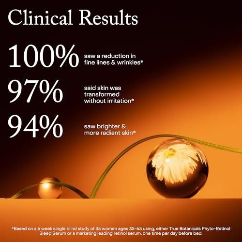 True Botanicals Phyto Retinol Sleep Serum | Nightly Anti-Aging Serum | Retinol Alternative | Targets Fine Lines & Wrinkles | Dermatologist Tested, All Natural, Vegan | 1 fl oz (30 ml) Avelisse