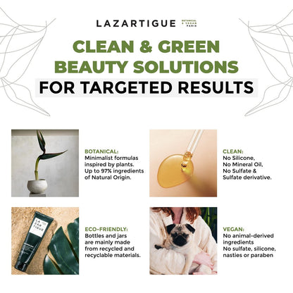 Lazartigue Nourish Light Conditioner - Botanical & Vegan, Silicone-Free, Soybean Oil Enriched Lightweight Hydration for Dry, Fine Hair, 5.1 Fl Oz