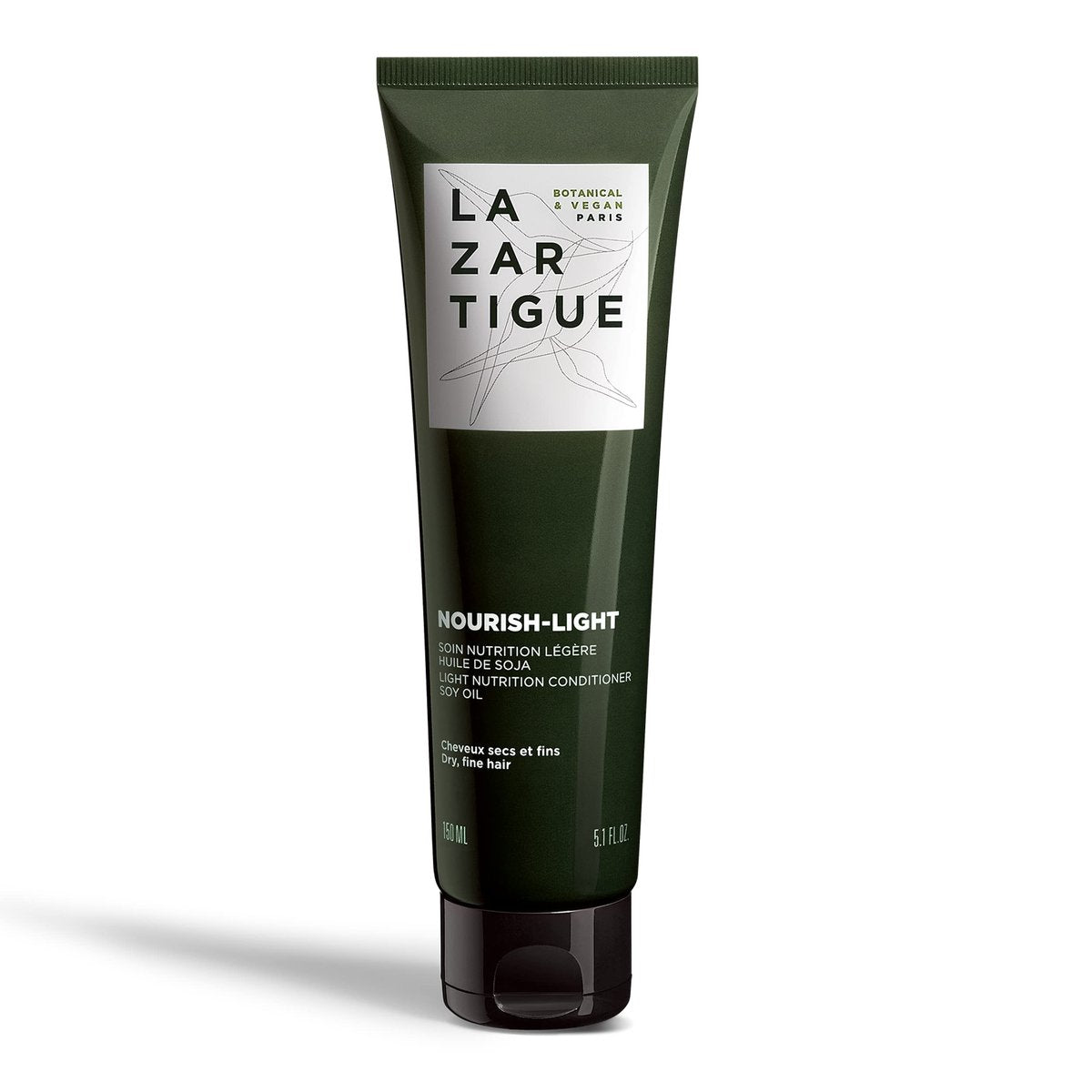 Lazartigue Nourish Light Conditioner - Botanical & Vegan, Silicone-Free, Soybean Oil Enriched Lightweight Hydration for Dry, Fine Hair, 5.1 Fl Oz - görsel 1
