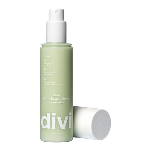 Divi 3-in-1 Leave-In Conditioner Spray - Detangler & Heat Protectant for Frizz Control & Shine, Lightweight Moisturizer - For All Hair Types - 6.5 Fl Oz Avelisse