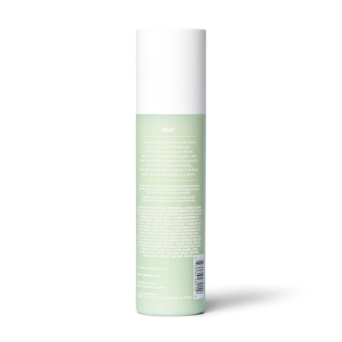 Divi 3-in-1 Leave-In Conditioner Spray - Detangler & Heat Protectant for Frizz Control & Shine, Lightweight Moisturizer - For All Hair Types - 6.5 Fl Oz Avelisse