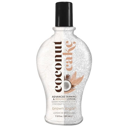 Brown Sugar Coconut Cake Tanning Lotion - Advanced Tanning & Red Light Blend with Royal Honey, Coconut Butter, Collagen & Hyaluronic Acid, 7.5 Fl Oz Avelisse
