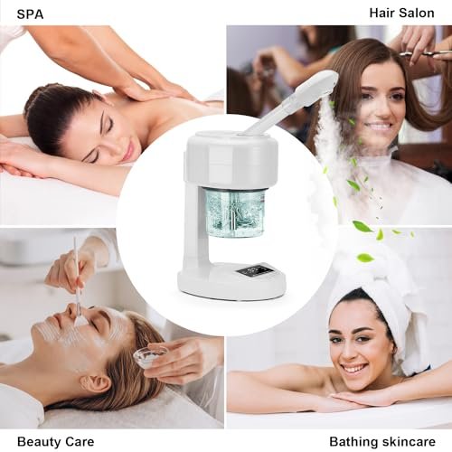 JOSTZHXIN Facial Steamer Nano Ionic Face Steamer with Extendable Arm, 360° Rotating Nozzle for Home or Salon Use Avelisse