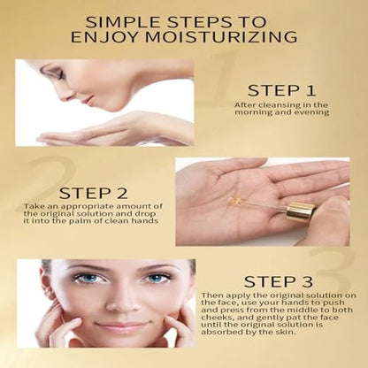 24K Gold Serum for Face, 2-Pack: Anti-Aging Moisturizer with Vitamin C, Collagen Booster & Hyaluronic Acid for Dark Spots & Fine Lines, 2.02 fl oz