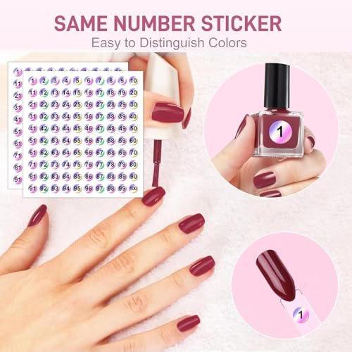 50Pcs Clear Fan Shape Nail Color Swatches Sticks with Ring - Transparent Acrylic Nail Art Polish Display Tips for Manicure Practice - görsel 10