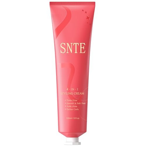 4-in-1 Styling Cream for Flyaways & Curl Defining - Non-Greasy Smoothing Cream for Women & Kids, Add Shine, Slick Back Hair, No White Flakes or Chemical Flavors - Fly Away Hair Tamer Avelisse