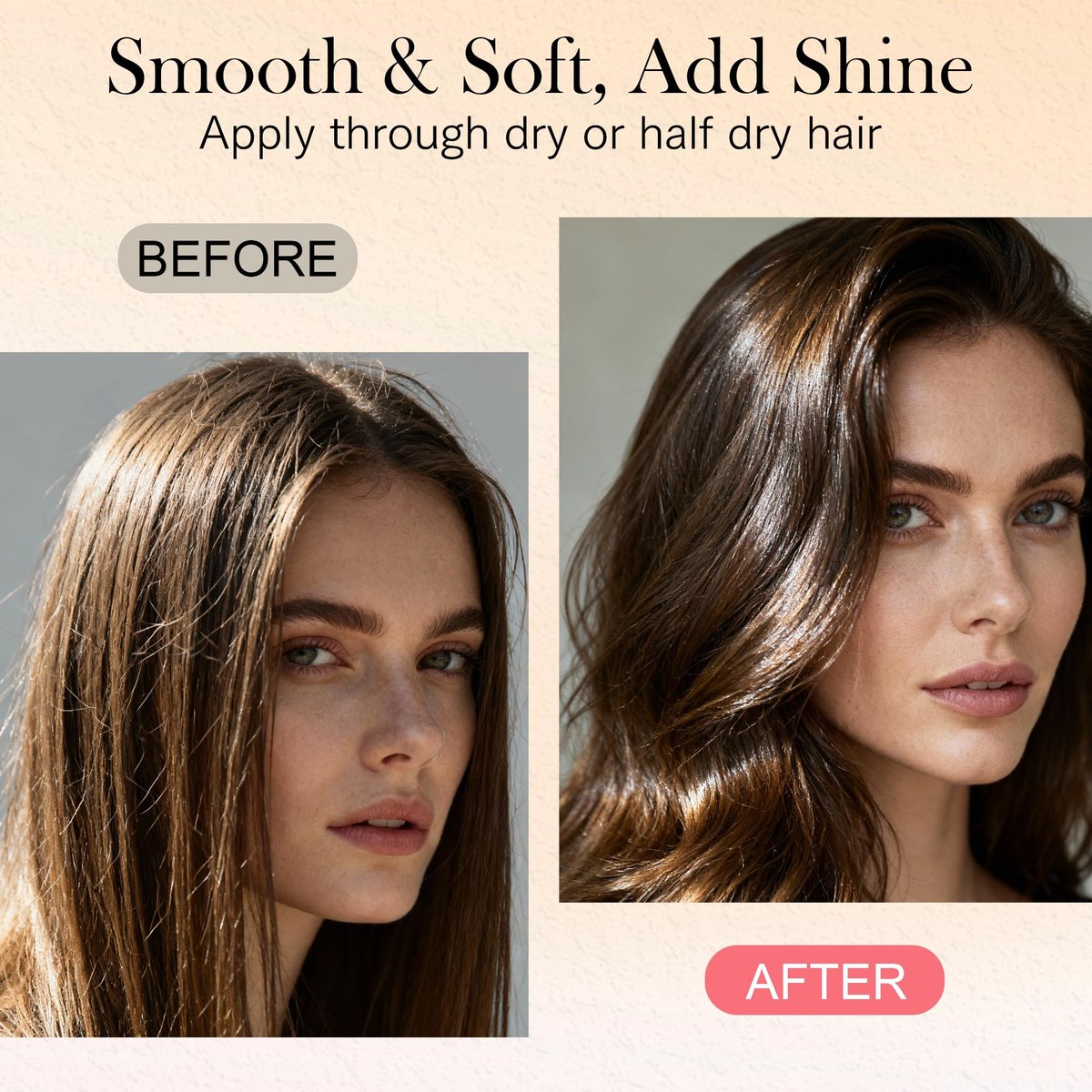 4-in-1 Styling Cream for Flyaways & Curl Defining - Non-Greasy Smoothing Cream for Women & Kids, Add Shine, Slick Back Hair, No White Flakes or Chemical Flavors - Fly Away Hair Tamer Avelisse