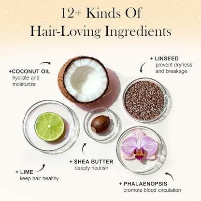 4-in-1 Styling Cream for Flyaways & Curl Defining - Non-Greasy Smoothing Cream for Women & Kids, Add Shine, Slick Back Hair, No White Flakes or Chemical Flavors - Fly Away Hair Tamer Avelisse