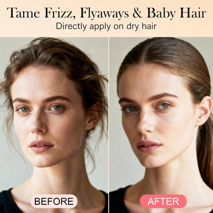 4-in-1 Styling Cream for Flyaways & Curl Defining - Non-Greasy Smoothing Cream for Women & Kids, Add Shine, Slick Back Hair, No White Flakes or Chemical Flavors - Fly Away Hair Tamer Avelisse