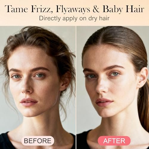 4-in-1 Styling Cream for Flyaways & Curl Defining - Non-Greasy Smoothing Cream for Women & Kids, Add Shine, Slick Back Hair, No White Flakes or Chemical Flavors - Fly Away Hair Tamer Avelisse
