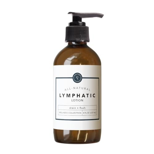 Rowe Casa Organics Lymphatic Lotion – Gentle Lymphatic Drainage with Therapeutic Essential Oils, Non-Greasy Hydrating Support, 8 fl oz Avelisse