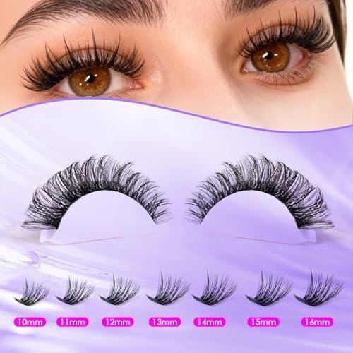 Ocean Pearl 320pcs 3D Thick Lash Clusters Kit - 60D+80D Eyelash Extensions with Adhesive, Sealer, Remover & Tweezers - görsel 16