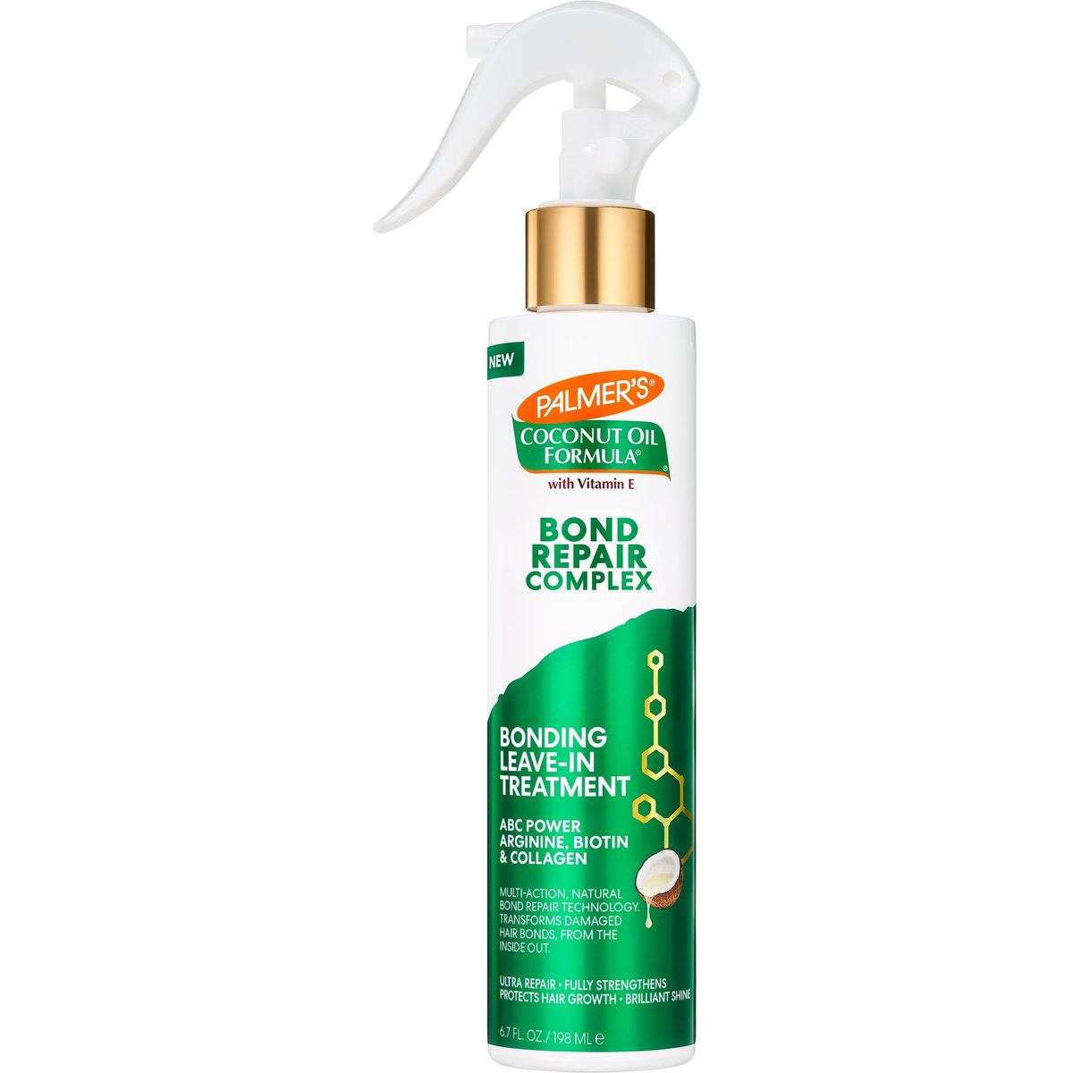 Palmer's Amino Bonding Complex Leave-In Conditioner Spray - Strengthening & Anti-Frizz with Coconut Oil & Vitamin E, Heat Protectant, 6.7 oz Avelisse