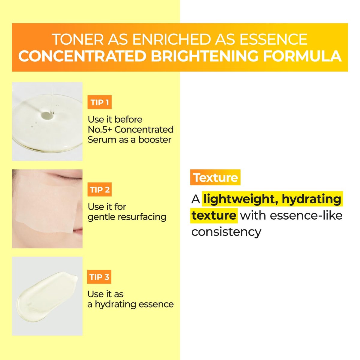 numbuzin No.5 Vitamin Boosting Essential Toner - Radiance-Boosting Toner for Uneven & Dull Skin with Glutathione, Vitamin C, Niacinamide - First Step Skincare, 6.76 fl oz (200ml) Avelisse