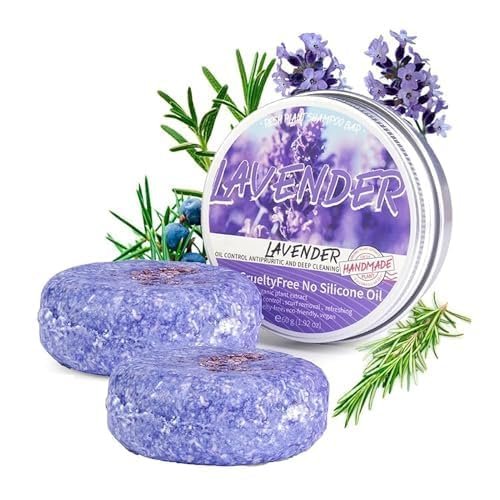 QUAAM Purple Rain Shampoo Bar for Gray Hair – 2-Pack, Nourishing Shampoo Bars for Thinning Hair, Men & Women - görsel 3