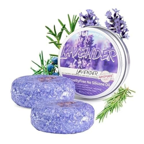 QUAAM Purple Rain Shampoo Bar for Gray Hair – 2-Pack, Nourishing Shampoo Bars for Thinning Hair, Men & Women - görsel 2