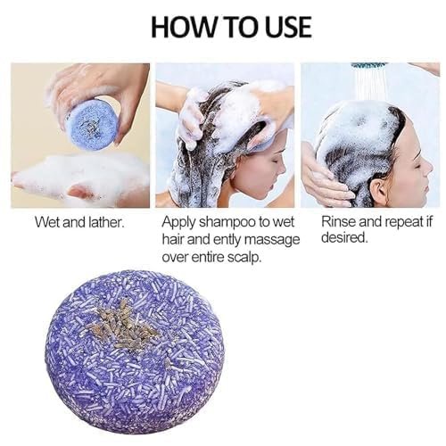 QUAAM Purple Rain Shampoo Bar for Gray Hair – 2-Pack, Nourishing Shampoo Bars for Thinning Hair, Men & Women - görsel 9