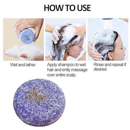 QUAAM Purple Rain Shampoo Bar for Gray Hair – 2-Pack, Nourishing Shampoo Bars for Thinning Hair, Men & Women