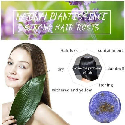 QUAAM Purple Rain Shampoo Bar for Gray Hair – 2-Pack, Nourishing Shampoo Bars for Thinning Hair, Men & Women