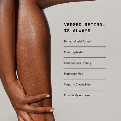 Versed Advanced Retinol Body Butter - Encapsulated Retinol Body Lotion & Skin Firming Cream with Tripeptide & Vitamin-Rich Butters, 7 oz Avelisse