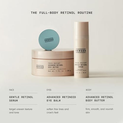 Versed Advanced Retinol Body Butter - Encapsulated Retinol Body Lotion & Skin Firming Cream with Tripeptide & Vitamin-Rich Butters, 7 oz Avelisse
