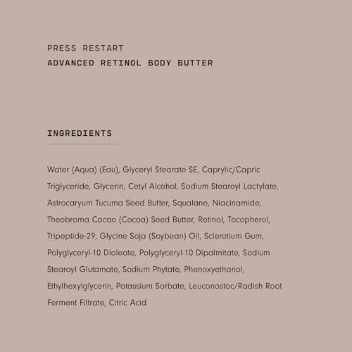 Versed Advanced Retinol Body Butter - Encapsulated Retinol Body Lotion & Skin Firming Cream with Tripeptide & Vitamin-Rich Butters, 7 oz Avelisse