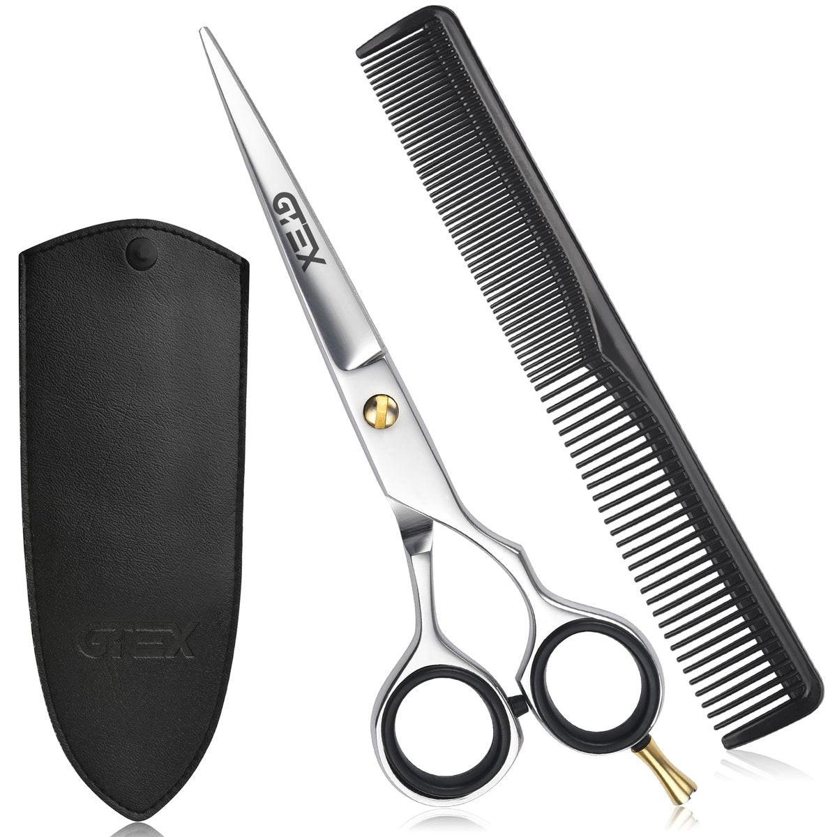 GTEX Professional 6.5 Inch Hair Scissors - Super Sharp Barber Shears for Precision Cutting - görsel 1