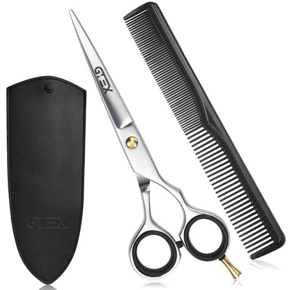 GTEX Professional 6.5 Inch Hair Scissors - Super Sharp Barber Shears for Precision Cutting