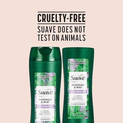 Suave Rosemary & Mint Shampoo and Conditioner Set – Invigorating Frizz Control for Soft, Shiny Hair – 12.6 oz Each Avelisse