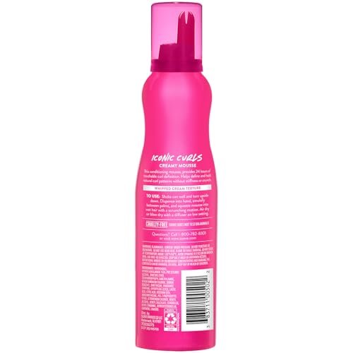 Suave Whipped Mousse - Captivating Curls for Wavy and Curly Hair, Anti-Frizz Styling Product for Flexible, Crunch-Free Styles, 7 oz (Pack of 2) - görsel 16