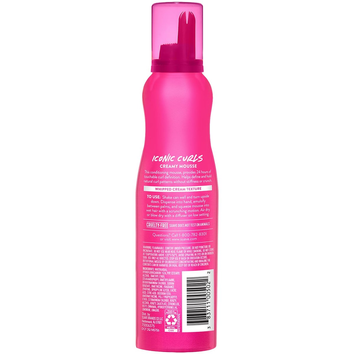 Suave Whipped Mousse - Captivating Curls for Wavy and Curly Hair, Anti-Frizz Styling Product for Flexible, Crunch-Free Styles, 7 oz (Pack of 2) - görsel 15