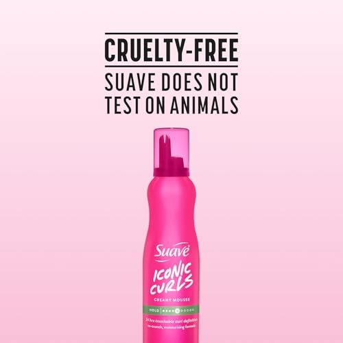 Suave Whipped Mousse - Captivating Curls for Wavy and Curly Hair, Anti-Frizz Styling Product for Flexible, Crunch-Free Styles, 7 oz (Pack of 2) - görsel 14