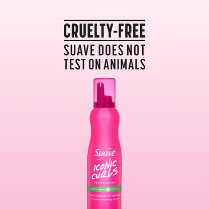 Suave Whipped Mousse - Captivating Curls for Wavy and Curly Hair, Anti-Frizz Styling Product for Flexible, Crunch-Free Styles, 7 oz (Pack of 2)