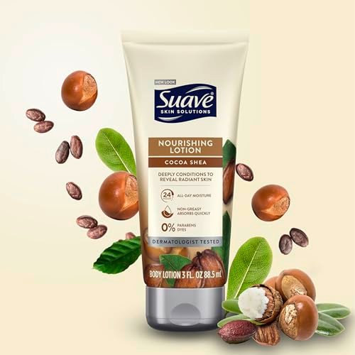 Suave Nourishing Hand & Body Lotion, Cocoa Butter & Shea, 3 oz (Pack of 3) - 24H Moisture for Extremely Dry Skin - görsel 6