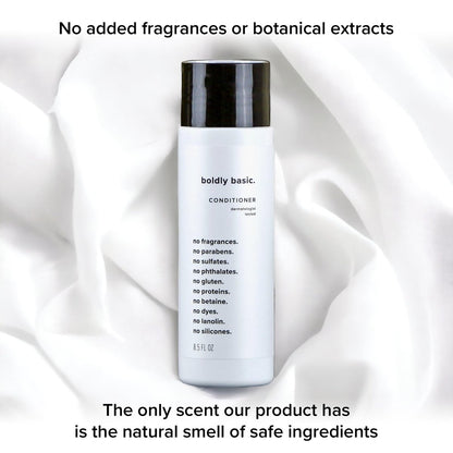 Boldly Basic Fragrance Free Conditioner - Unscented, Hypoallergenic & Non-Comedogenic for Sensitive Skin - 8.5 Fl Oz Avelisse