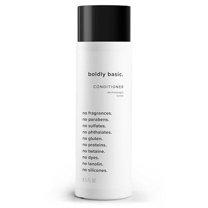 Boldly Basic Fragrance Free Conditioner - Unscented, Hypoallergenic & Non-Comedogenic for Sensitive Skin - 8.5 Fl Oz Avelisse