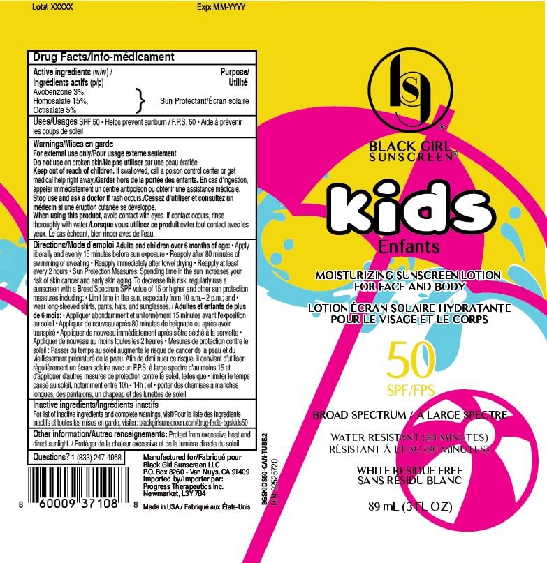 Black Girl Sunscreen Kids SPF 50 Lotion for Face & Body – No White Cast, Water Resistant 80 Minutes, Melanin Rich Skin, 6 fl oz - görsel 12