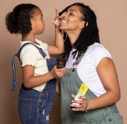 Black Girl Sunscreen Kids SPF 50 Lotion for Face & Body – No White Cast, Water Resistant 80 Minutes, Melanin Rich Skin, 6 fl oz