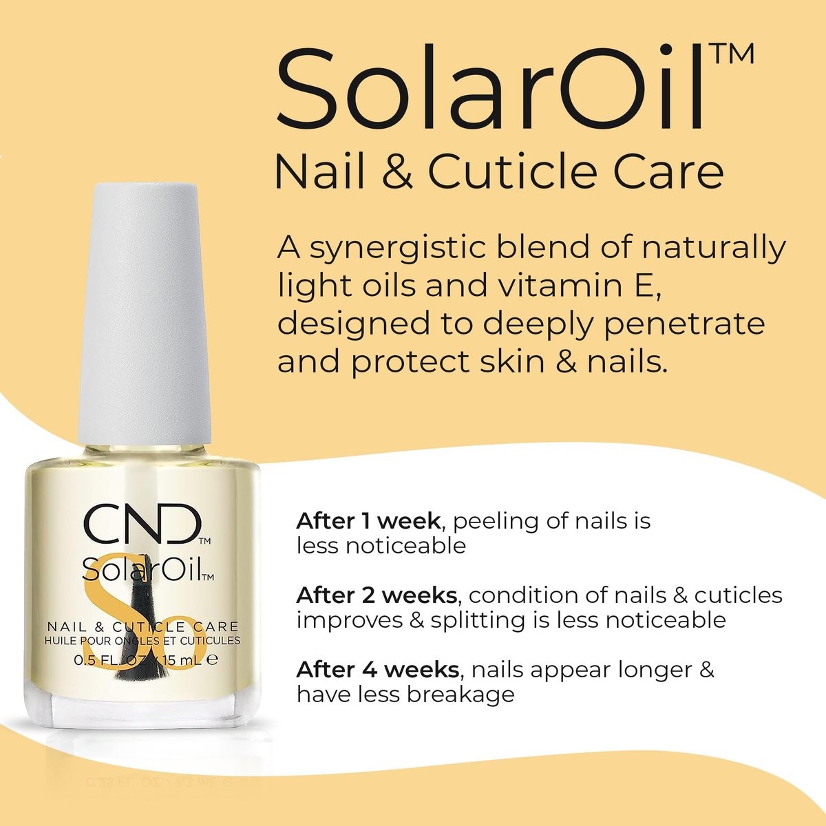 CND Cuticle Couple: SolarOil & Cuticle Eraser - Natural Blend Oils, Moisturizes and Conditions, Gentle Exfoliator, 0.5 fl oz Avelisse