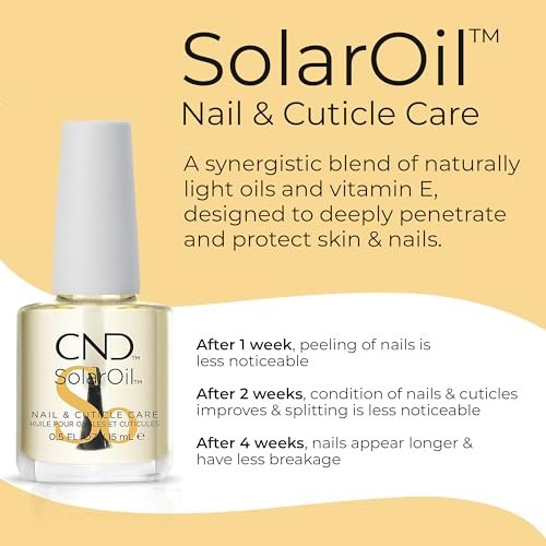 CND Cuticle Couple: SolarOil & Cuticle Eraser - Natural Blend Oils, Moisturizes and Conditions, Gentle Exfoliator, 0.5 fl oz Avelisse