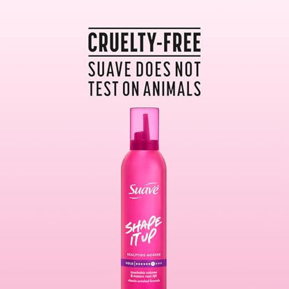 Suave Extra Hold Mousse for Curly Hair, Wavy, All Hair Types, Moisturizing & Nourishing, Foam, Scented 9 oz (Pack of 2) Avelisse