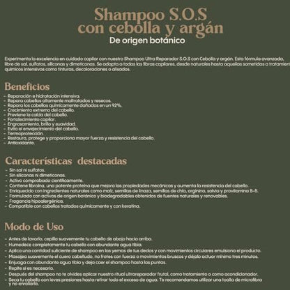 Ritual Botanico Shampoo & Intensive Plex Treatment + S.O.S Onion Hair Products - 2 Pack
