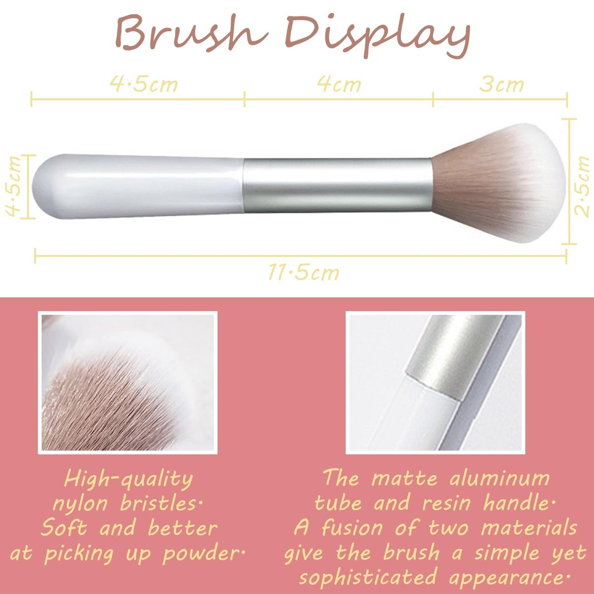 3 Color Matte Pink Blush Palette with Brush – Long Lasting Cheek Makeup, Light & Smooth Blush Powder for Face Beauty - görsel 11