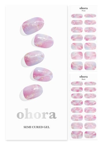 ohora Semi Cured Gel Nail Strips - N Unicorn Dream - Long-Lasting, Easy Application & Removal - Includes Prep Pads & Tools Avelisse